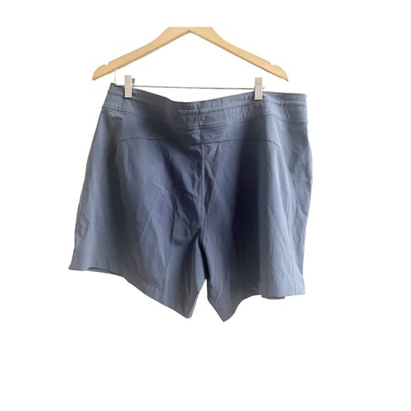 Athletic Women’s Plus Size XXL Grey Solid Active Comfort Waist Short Hiking Camp - Picture 1 of 6